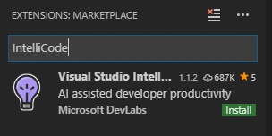 Work with AI-assisted IntelliCode in VS 2017 and VS Code