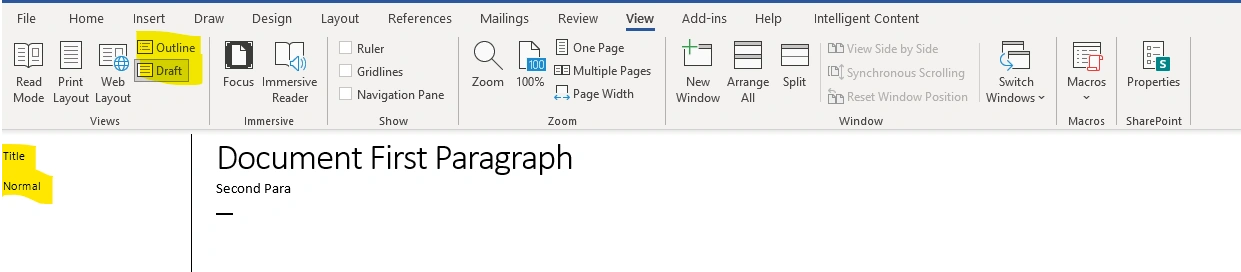 Microsoft Word Content Using VSTO Add-In