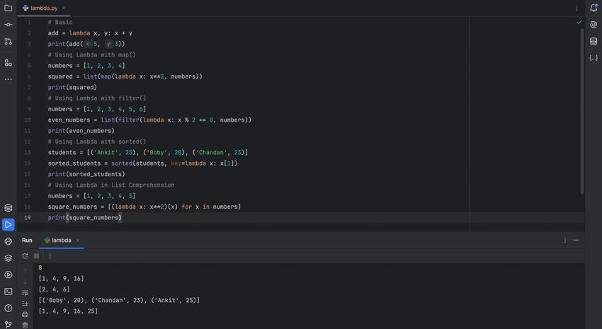 Lambda Function in Python
