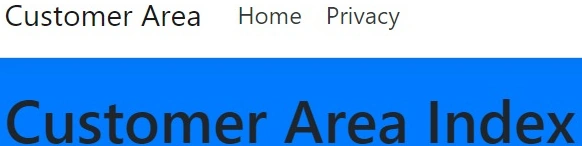 Customer area index