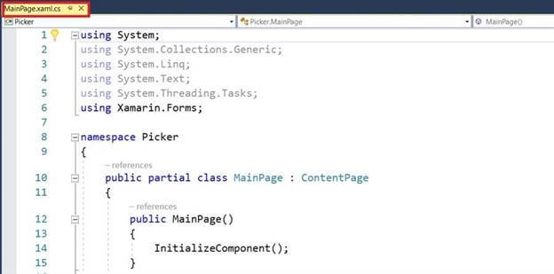 Picker Working Arithmetic Operators Android UWP Using Xamarin.Forms