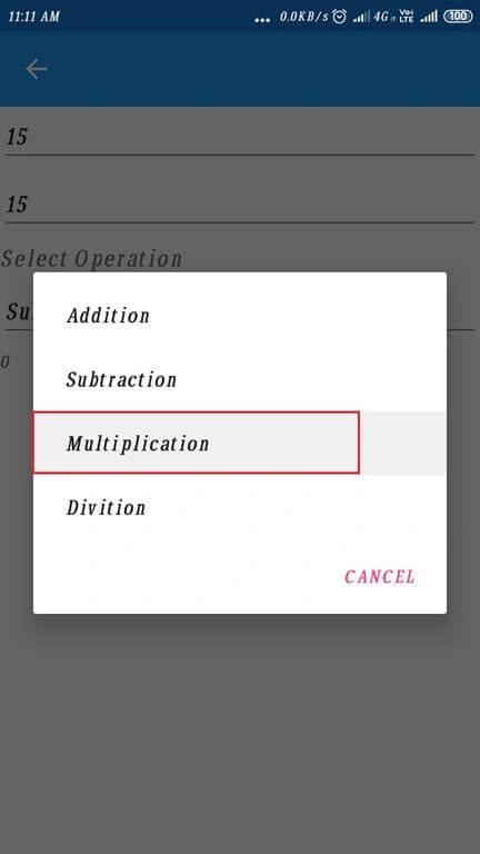 Picker Working Arithmetic Operators Android UWP Using Xamarin.Forms