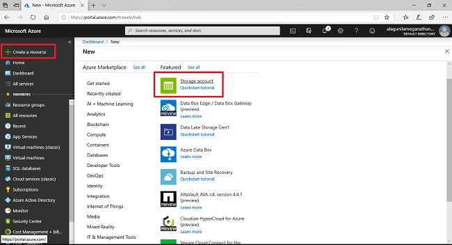 Working With Azure Blob Storage