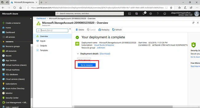 Working With Azure Blob Storage