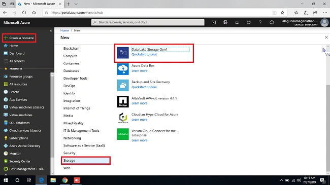 Azure Data Lake Store