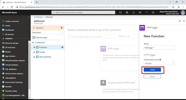 Working With Azure Function App