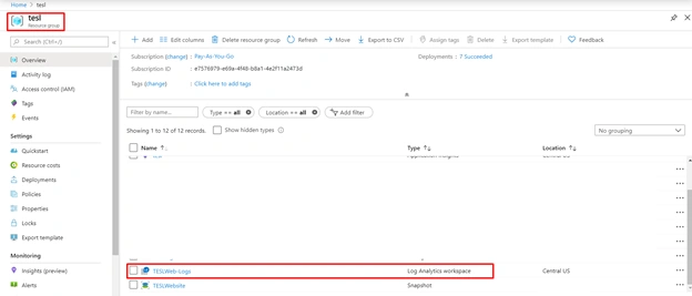 Azure Log Analytics