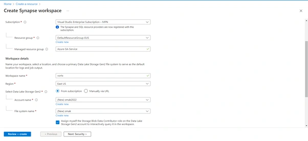 Working With Azure Synapse Analytics Service Using Azure Cloud Portal