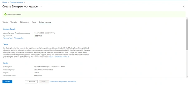 Working With Azure Synapse Analytics Service Using Azure Cloud Portal