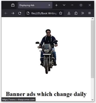 Banner ads in JavaScript