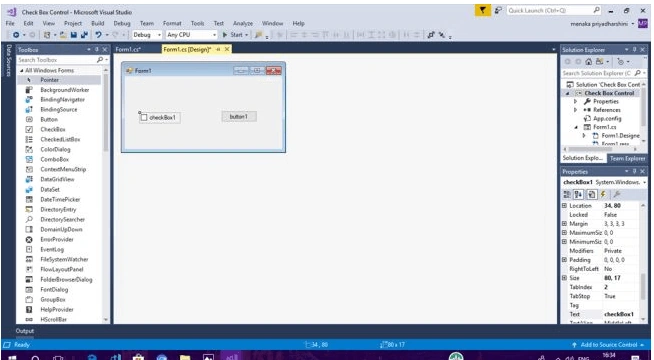 Using CheckBox In Windows Forms