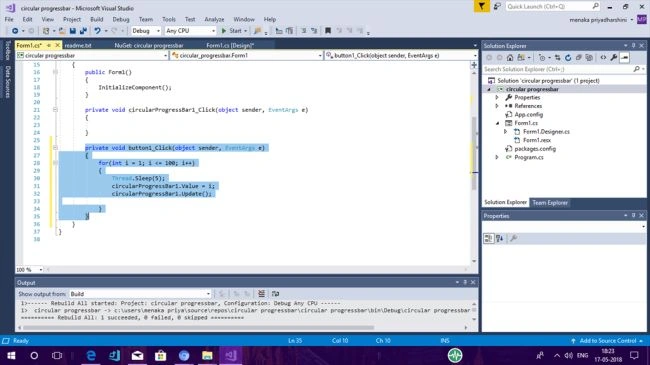  Button-click event