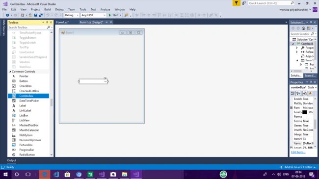Using ComboBox In Windows Forms