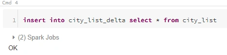 insert data to this table