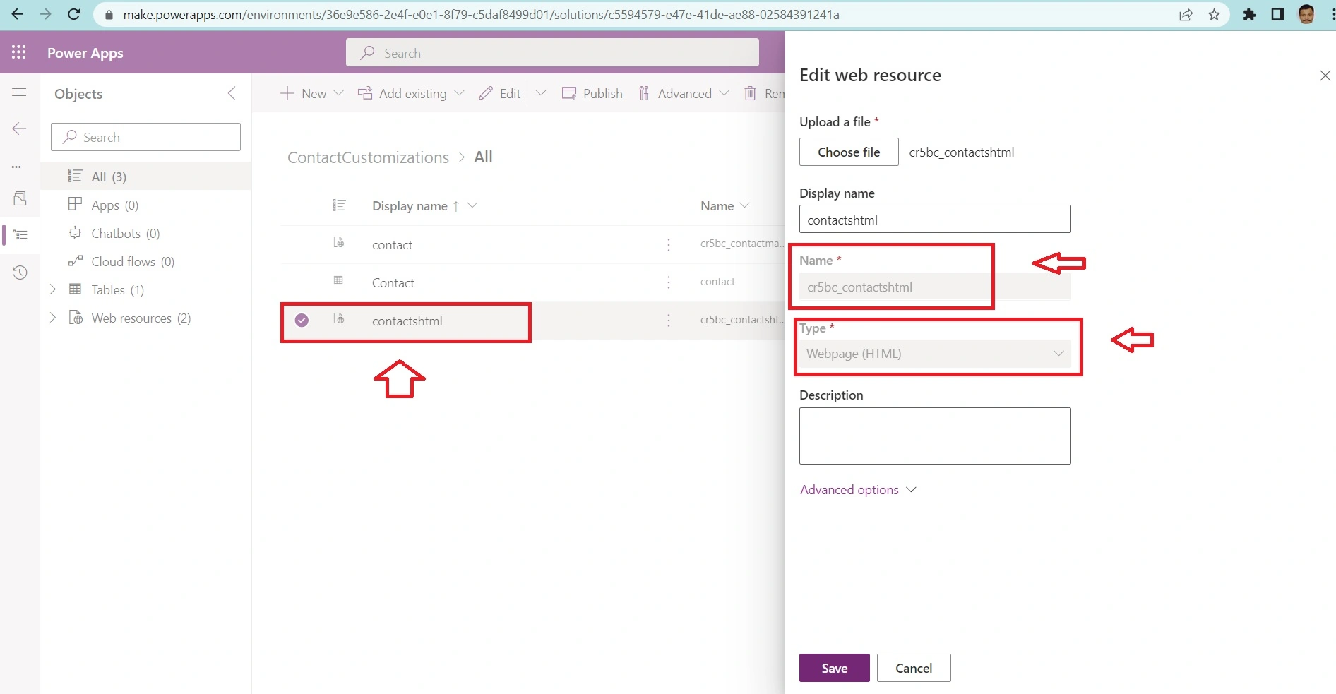 Html Webresource in Dynamics CRM