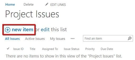 Active issues