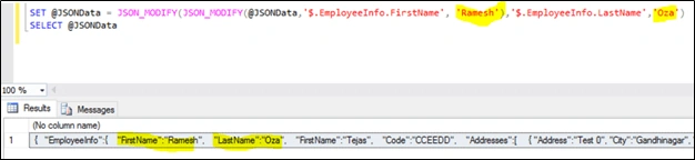 JSON_MODIFY in SQL Server 2016