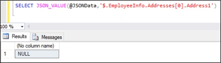 JSON_VALUE in SQL Server 2016