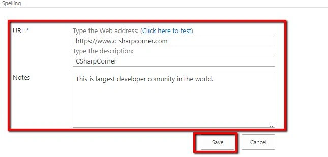 Working With Link Lists In SharePoint