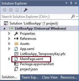 Solution Explorer