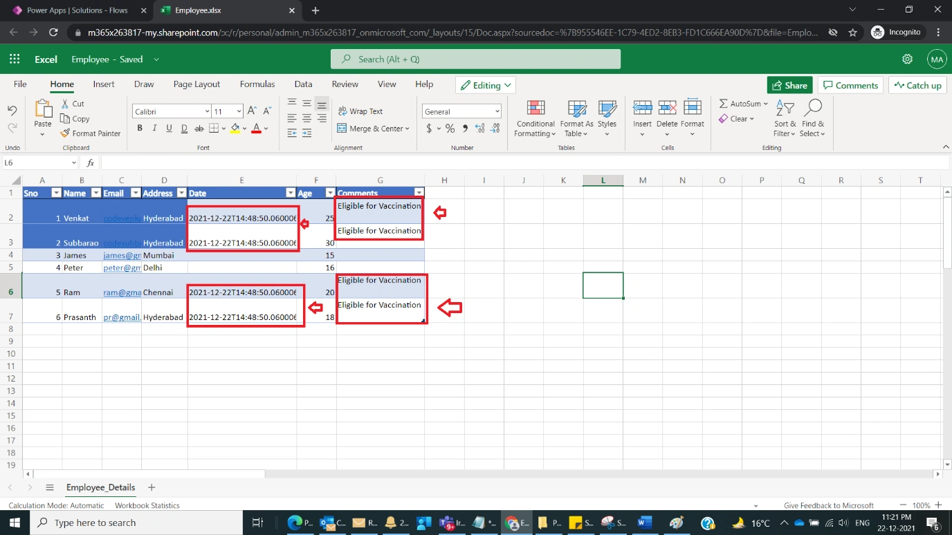 Working With List Rows Present in Excel Table OneDrive in Power Automate Figure 10