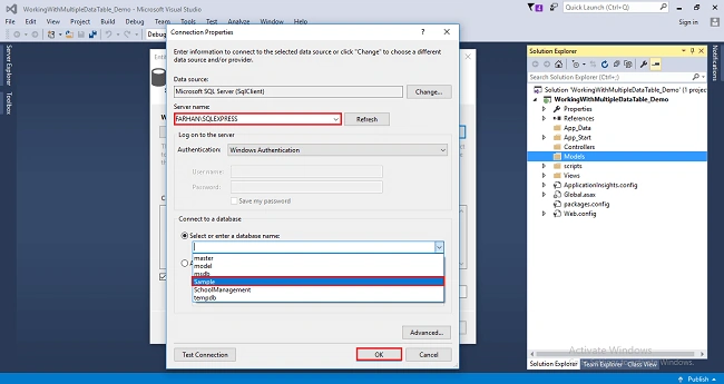 Working With Multiple Table Using LINQ Join In MVC
