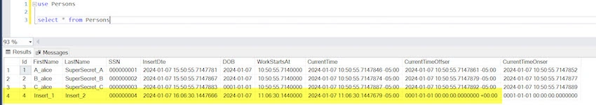 Insert values using POST API