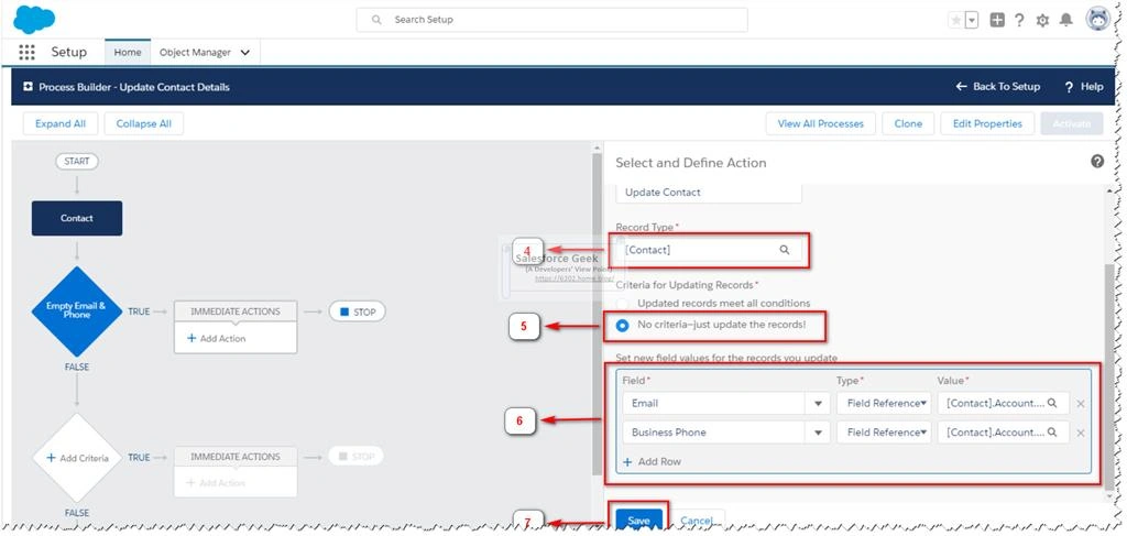 Working With Salesforce Process Builder