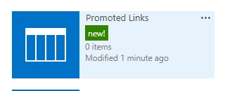 Working With Promoted Link List In SharePoint