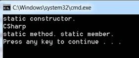 Static In C#