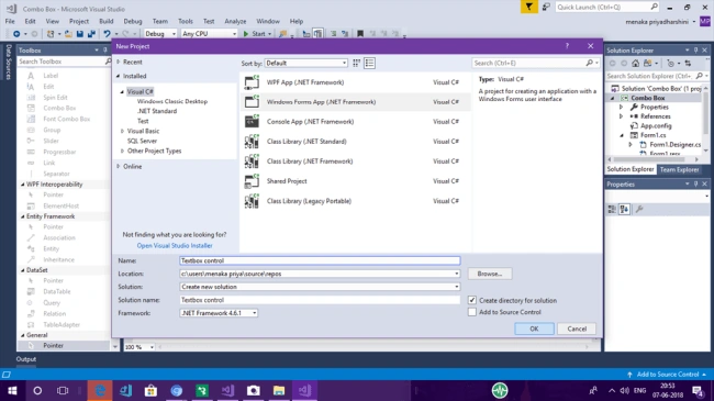 Using TextBox In Windows Forms