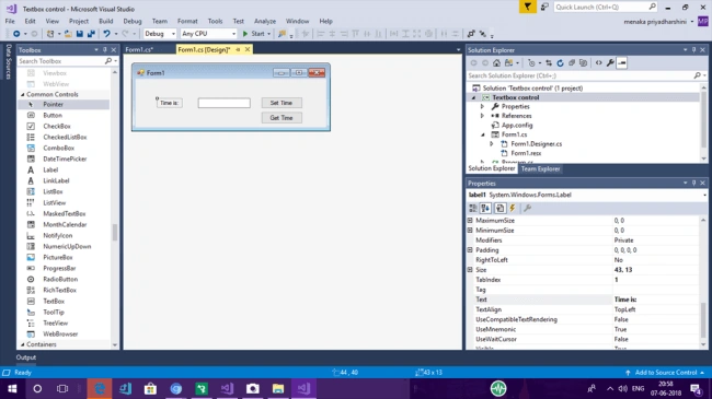 Using TextBox In Windows Forms