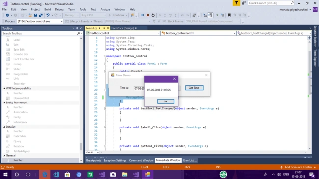 Using TextBox In Windows Forms