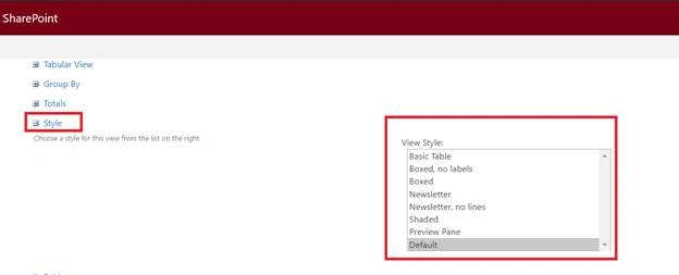Views In SharePoint Online