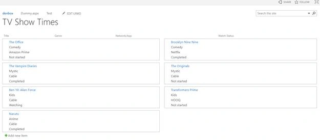 Views In SharePoint Online