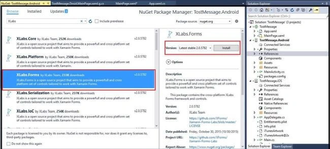 Xamarin Toast Message For Android