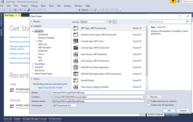 WPF Application With Google's Material Design
