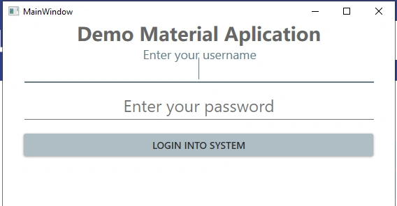 WPF Application With Google's Material Design