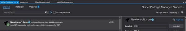 WPF Bind JSON Array using Listbox and DataTemplate in C#