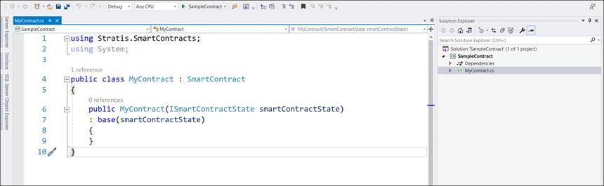 Write Your First Smart Contract On Stratis Blockchain