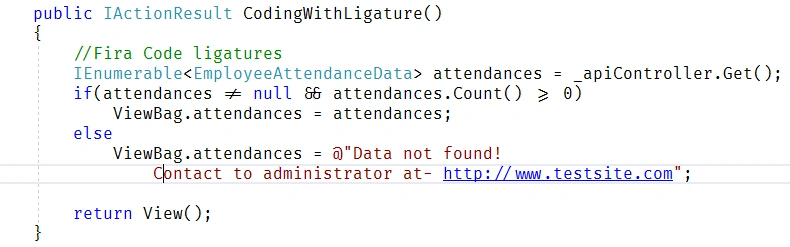 Fira Code in Action!