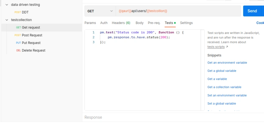 Writing Tests Using Postman Tool