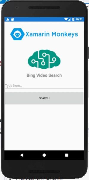 Xamarin.Forms - Bing Video Search Using Cognitive Service
