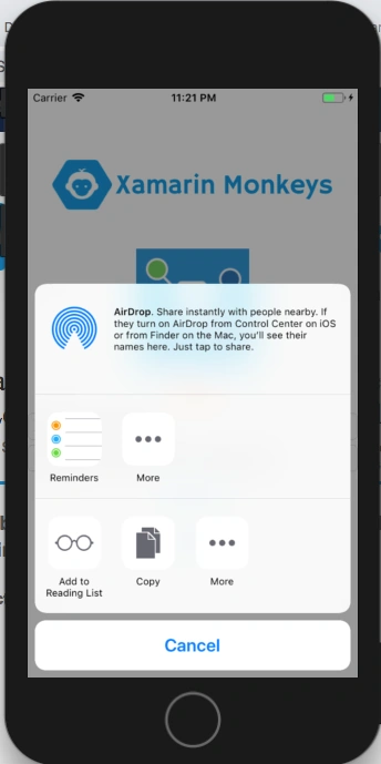 Xamarin.Forms - Share Data Using Xamarin Essentials
