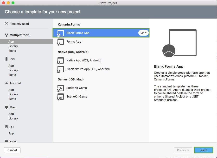 Setting up a Xamarin.Forms Project