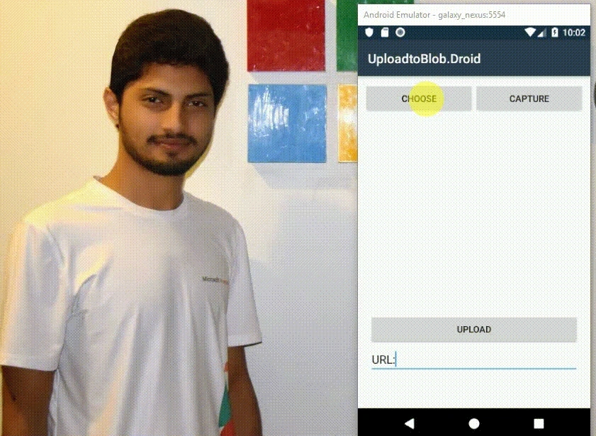 Choose From Mobile and Upload