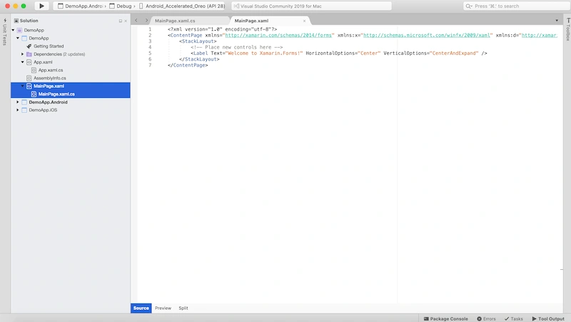 Xamarin Project Architecture