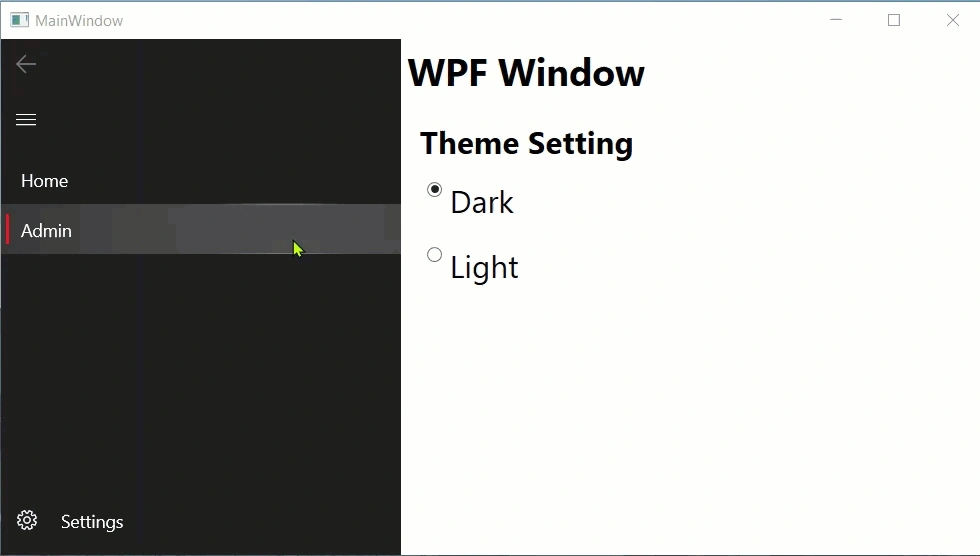 UWP Control in WPF application