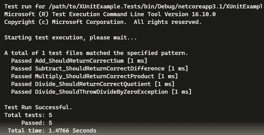 Test run Successfully