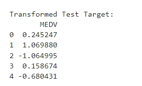 Test Target data